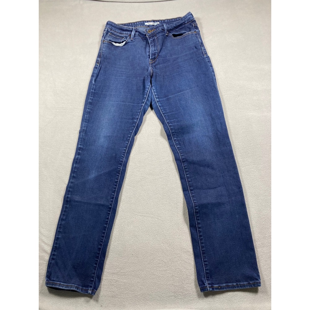 Levis Jeans Womens Size 12 Blue Skinny Mid Rise Skinny Stretch Medium Wash